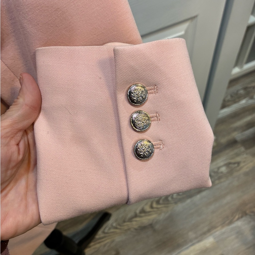 White House Black Market Blush Double-Breasted Blazer - Picture 4 of 10
